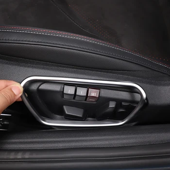 За Toyota GR Supra A90 2019-2022 Автомобилен стайлинг ABS Хромово Покритие Странични Рамки Седалки Стикер Аксесоари За Модификация на Автомобила 2 бр