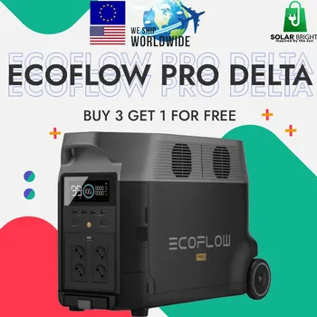 Електростанция Ecoflow delta pro мощност 3600 W + панел ecoflow капацитет 470 W