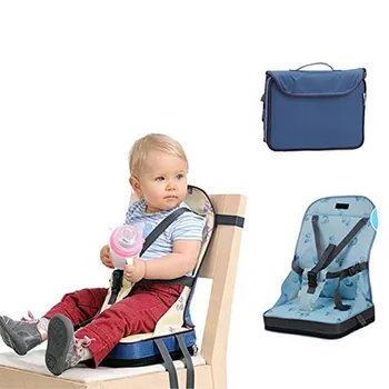Полезна чанта за бебешка обедната стола, детско преносими седалка от оксфордской водоустойчива материя, сгъваем детски стол за хранене с колан за пътуване