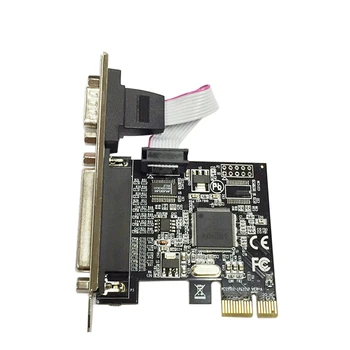 PCI Express 1X-карта за разширяване с един последователен паралелен порт входно-изходни PCIe странично card TXB069