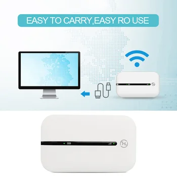 Отключване на LTE 4G Рутер WiFi Ретранслатор 150 Mbps Безжична MiFi Модем Външен Джоб за Мобилен Wi-Fi Точка за Достъп Слот за SIM-карти на Мрежата, Удължител