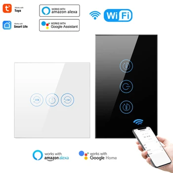 CoRui Sasha WiFi Ключ Бойлер 4400 W ЕС/САЩ Стандартен Интелигентен Превключвател на Бойлера Работи с приложение Smart Life Алекса Google Home