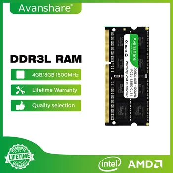 Avanshare DDR3 DDR3L DDR4 Оперативна памет sodimm памет 4 GB 8 GB 16 GB 1333 Mhz, 1600 Mhz 2400 Mhz 2666 Mhz, 3200 Mhz PC4 PC3L PC3 Преносим Компютър