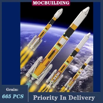 MOC Space стартова площадка Модел градивен елемент събрани САМ игрушечное ракетните устройство Момче детски подарък