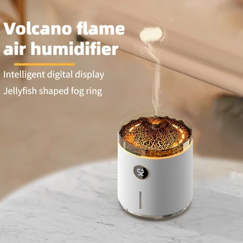 Нов Двуцветен Огнен Овлажнител на Въздуха USB Зареждане на Медуза Спрей Ултразвукова Ароматерапевтични Дифузор Етерично Масло Безшумен Създател на Мъгла