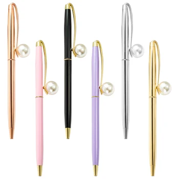20 бр/лот химикалка писалка с потребителски логото на Механизъм Jewel Pearl Стръмни дръжки