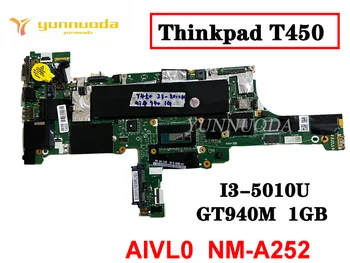 Оригиналната дънна платка за лаптоп Lenovo Thinkpad T450 AIVL0 NM-A252 изпитана добра безплатна доставка