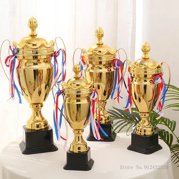Адаптивни голям търговски метални трофей с покритие голям размер, футболен баскетболен трофей, медал, сувенири, универсален трофей