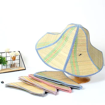 Солнцезащитная сгъваема сламена шапка, преносими шапки с чадър за риболов, защита от ултравиолетови лъчи, лятна шапка с широка периферия, градинска шапка