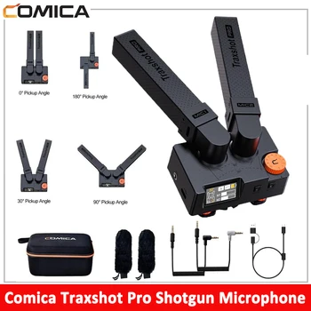 Comica Traxshot Pro Shotgun микрофон суперкардиоидный трансформируемый микрофон за запис на видео и гласови интервю на живо в YouTube
