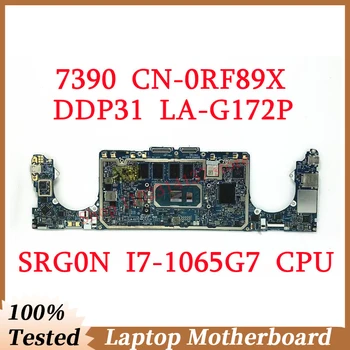 За DELL 7390 CN-0RF89X 0RF89X RF89X С SRG0N I7-1065G7 на дънната Платка на процесора DDP31 LA-G172P дънна Платка на лаптоп 100% Напълно работи добре