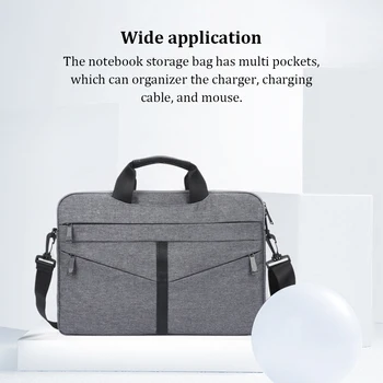Калъф за лаптоп, защитен портфейл, чанта-органайзер, чанта за сивото