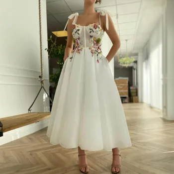 2022 Реколта рокли за абитуриентски бал, богемные цветя на 1950-те години, тюлевое вечерна рокля трапецовидна форма, коледни рокли, коктейлни рокли за тийнейджъри