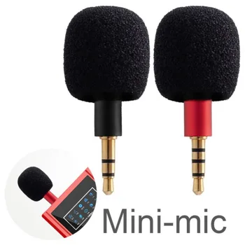 Метален мини-микрофон, Преносим микрофон, 3,5 мм plug и play Метален мини микрофон 4 щифта 3 щифта говорител Микрофон компютър