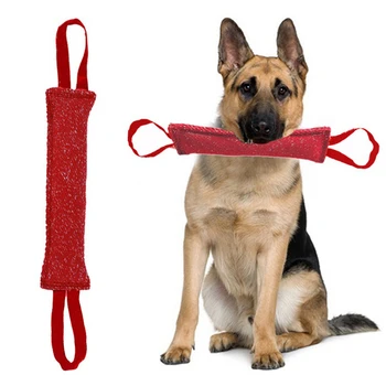 Бельо играчки за теглене на въже, от ухапване от кучета, Устойчив на разкъсване, Най-подходящи за теглене на въже, 2 кучета, подходящи за средни и големи кучета, Възглавница за ухапване от куче