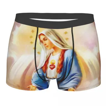 Дева Мария, цветни гащи с участието на Коледа, Исус Христос, мъжки гащи, мъжко бельо, панталони с принтом, гащи-боксерки
