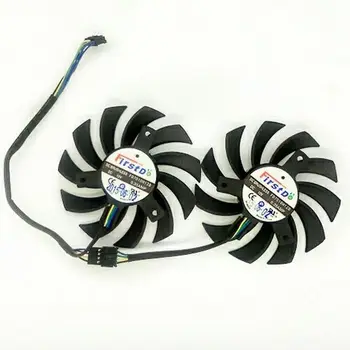 Firstd FD7010H12D Dual Fan постоянен ток 12 В 0.35 A 75x75x10 мм Сървър Бескаркасный Вентилатор за Охлаждане