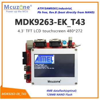 MDK9263-EK-T43 AT91SAM9263B С 4.3 'TFT LCD сензорен екран 480*272 can linux QT 4.8.6 ATMEL ARM9 безплатна доставка