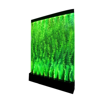 Голям акрилен екран водна завеса стена с течаща вода стена с мехурчета творчески аквариум за риби се прегради на предната веранда на аквариума могат да бъдат конфигурирани по поръчка