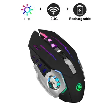 Безжичен/жичен детска мишка с 6 бутона, 3600 dpi, led оптична USB компютърна мишка, професионална детска мишката, тиха мишка за КОМПЮТЪР, Lapto