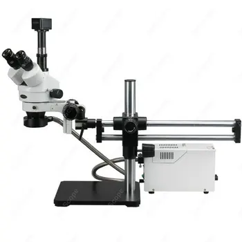 Поставка за стрели-AmScope доставя стереотринокулярный микроскоп с шарикоподшипником 3,5 X-180X с оптичен подшипником и камера, 10 Mp