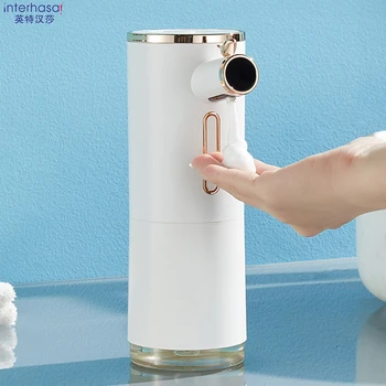Автоматично дозиране система за сапун на пяна Безконтактни дозатори за течен сапун с индукция зареждане чрез USB Дезинфектант за ръце в банята