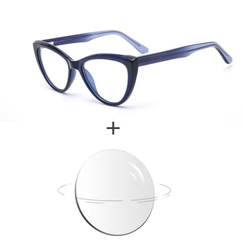1.67 Лещи със защита от синя светлина, ацетатные оптични очила за късогледство, предписани прогресивни очила 2022
