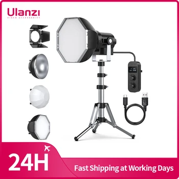 Ulanzi LT24 Mini COB Light 2500 К-10000 K Комплект Заполняющего светлина с Дюза-Прожектором за Фотография играчки-Фигури на Малки по размер