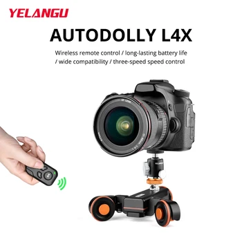 YELANGU Camera Видео, автоматична количка, ръководство слайдер с подшипником 10 кг, мини-топка корона за DSLR Iphone Pro, безжично дистанционно управление
