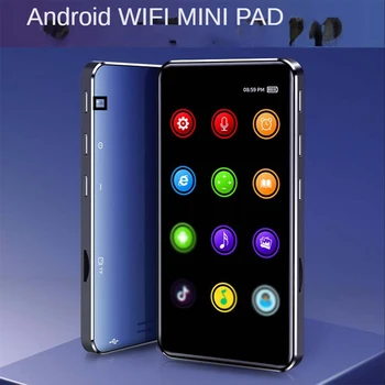 Портативен WiFi MP4 плейър Bluetooth5.0 MP3-плейър с 4.0-инчов HD пълен изглед екран със слушалка сензорен екран, Поддръжка на FM/записващо устройство/Видео/Електронна книга