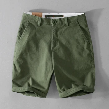 Нови стилни ежедневни качествени памучни работни панталони, мъжки маркови модни удобни дебели къси мъжки бермуди Masculina 29-36 размер