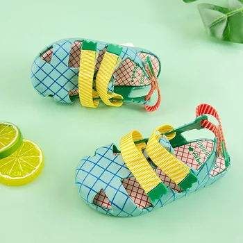 Нови обувки за малки момичета Sandalias, марка дизайнерски обувки за деца, обувки за малки момичета, улични сандали за момчета, желейная обувки Sandali