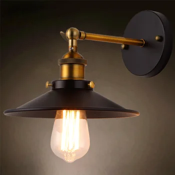 Led монтиран на стената лампа, носталгично творческа огледало на предните лампи за преминаване, нощни светлини за кафене в индустриален стил