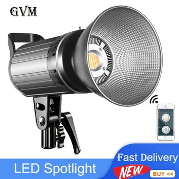 GVM-G100W led прожектор с висока мощност мощност 90 W, в два цвята До 3200-До 5600, студийно осветление, заполняющий светлина за снимки