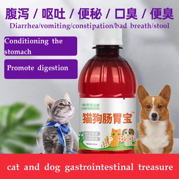 Пробиотици за кучета със стомашно-чревния тракт, котешка диария, диария, повръщане, мръсен стол, на обща храна за кучета и котки