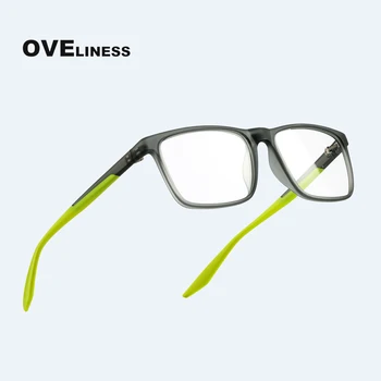 TR90 Модни Квадратни Рамки за Очила за Мъже И Жени, Оптични Компютърни Очила, Очила за Късогледство Рецепта, пълни с очила, Очила