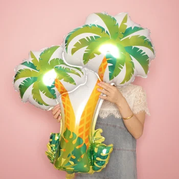 Големи балони от кокосовата палма, украса за парти в джунглата, балони, украса за детски рожден ден, сватба бижута, детски душ