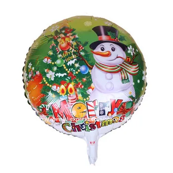 50 бр./лот 18 инча Коледни балони от алуминиево фолио Дядо Коледа балон снежен човек гелиевый балао коледни играчки globos