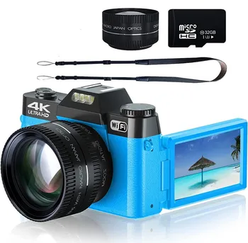 2023 макро обектив 48MP AF Камера за снимки 16X Широка 4K камера потоковая уеб-камера с мек екран WIFI видео Нов