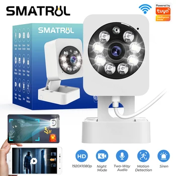 SMATRUL 1080p Камера на Hristo Smart Indoor Home Security PIR Камера за Откриване на движение на Човека Wifi Видеонаблюдение Камера за Наблюдение