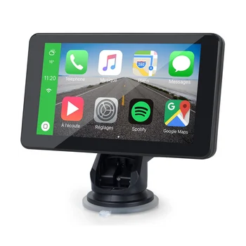 7-инчов монитор Carplay, преносима безжична навигация CarPlay за кола, гъвкав дисплей и е съвместим с Android Auto и Siri