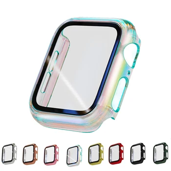 Защитно фолио за дисплея на Apple Watch Case 44 мм 40 мм 42 мм HD Стъкло 38 мм 41 мм 45 мм Покритие За Apple watch series 8 7 6 5 4 3 SE