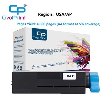 civoprint 4000 страници Съвместим регион на САЩ/AP тонер касета B431 за принтер OKI B411d B411dn B431d B431dn