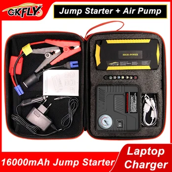 GKFLY Jump Starter устройство за възстановяване след пуска на 12 В, усилвател, многофункционален портативен захранващ блок 16000 мА за бензиново-дизелов автомобил