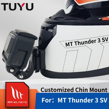 TUYU CamSteer Испански MT Thunder 3SV Индивидуален Полнолицевой Мотоциклет Шлем с Монтиране на Брадичката за GoPro Insta360oneX2 3 DJI Аксесоари