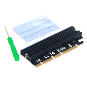 M. 2 NVME Raiser PCIE Адаптера M2 PCI Express GEN3 Високоскоростен Съвместим Слот PCIE X16 X8 X4 с led индикатор за SSD-диск 2230-2280 M2