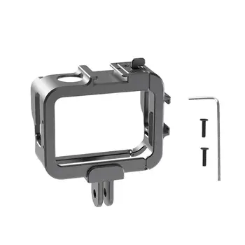 Корпус екшън-камера от алуминиева сплав, защитен издръжлив корпус, калъф за закрепване, защитно покритие, съвместимо с Insta 360 GO 3